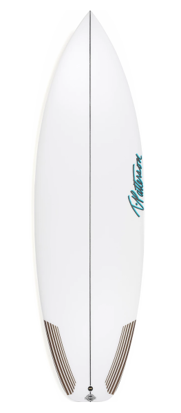 THE CLAM surfboard model deck