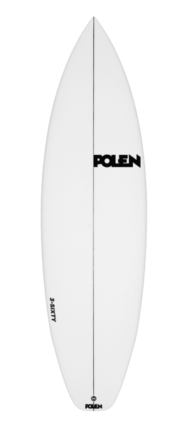 3-SIXTY (ALL-ROUNDER) surfboard model deck