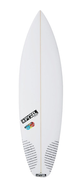 THE STUBBY BASTARD surfboard model deck